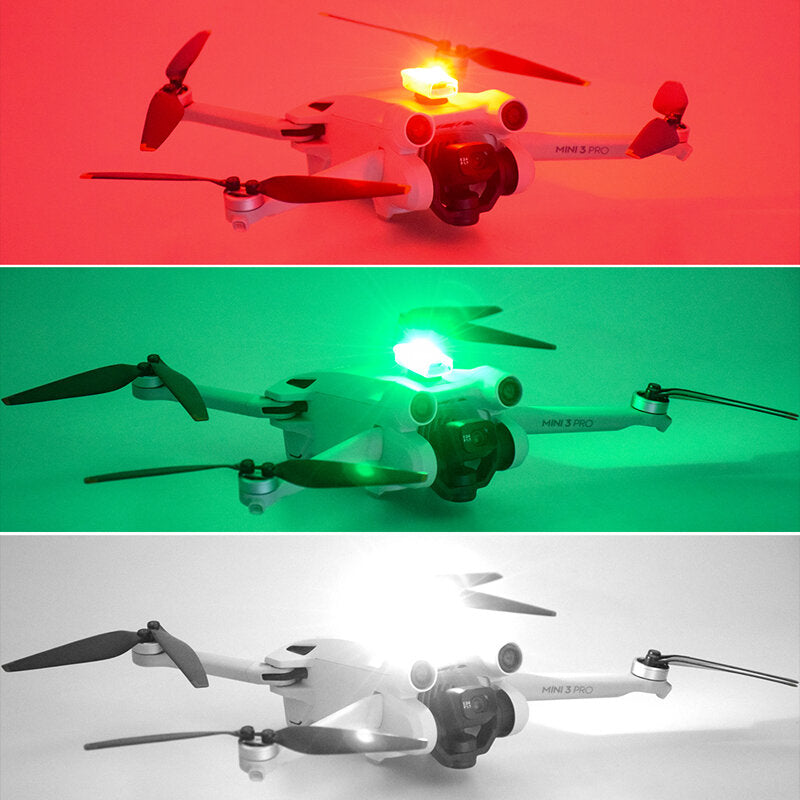 brdrc nachtvliegende led flash lichtbord waarschuwingssignaallamp anticollision strobe blinker voor dji mini 3 pro / mini 2 / air 2s / dji avata / fimi x8 se / fimi x8 mini drone