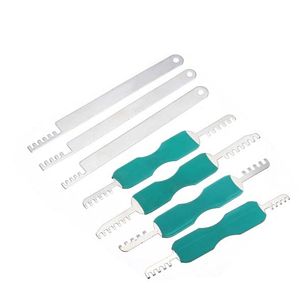7 stuks comb pick rvs lock tool slotenmaker tool voor house lock picks