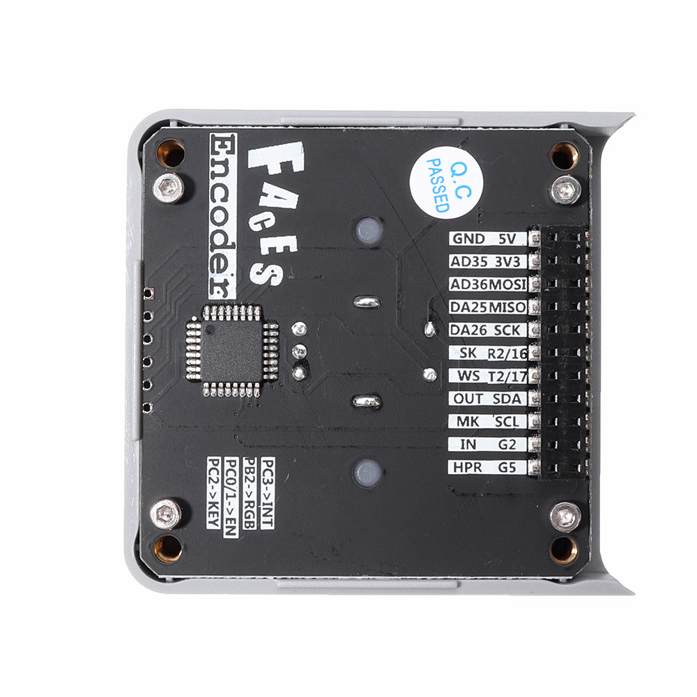 encoder module voor m5 stack gezichten esp32 zakcomputer met 12 stuks rgb led mega328 in i2c