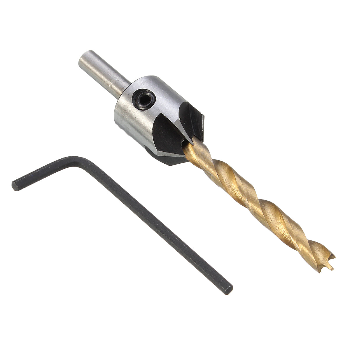 3-10mm hss 5 fluit verzinkboor set timmerwerk ruimer houtbewerking afschuining boor