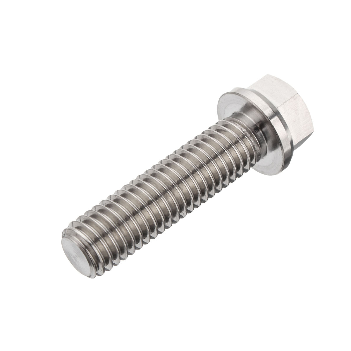 m8 titaniumlegering flens zeskantbout schroef 20 30 35 40 45 50 55 60 75 90 mm