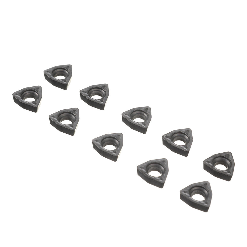 veisja 10 stuks carbide vierkant of driehoek blade u-vormige diepgat boor blade gewelddadige boor blade voor draaibank