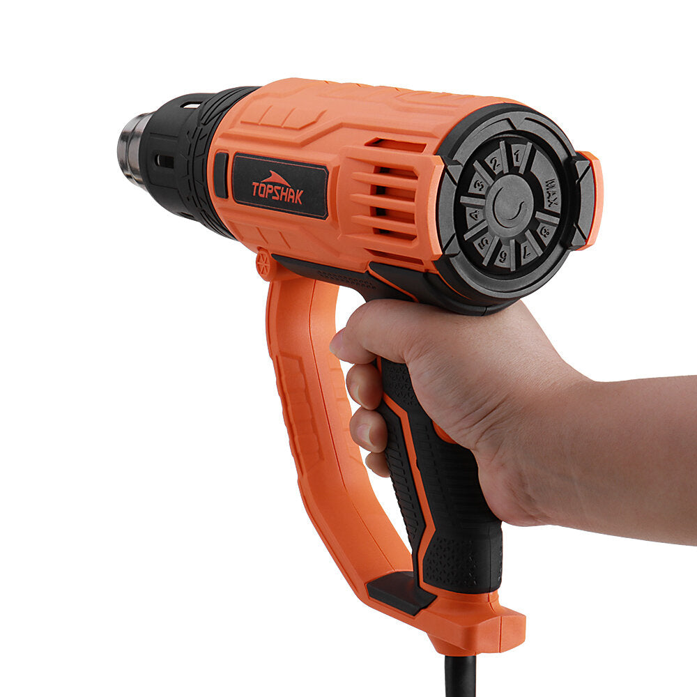 ts-hg1 2000w heteluchtpistolen 8 niveaus temperatuur 3 standen warmtepistolenset met 4 spuitmonden voor het verwijderen van verf verwijderen van verroeste bouten krimpende pvc