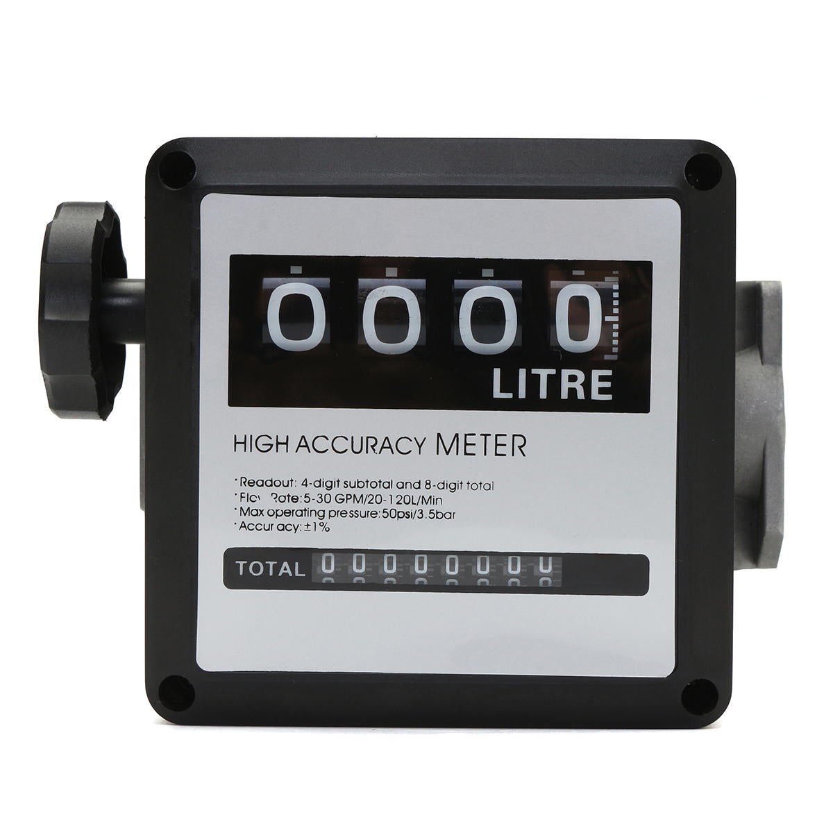4 digitale diesel fm-120 benzine brandstof benzinestromingsmeter counter gauge 20-120l / min voor tanken