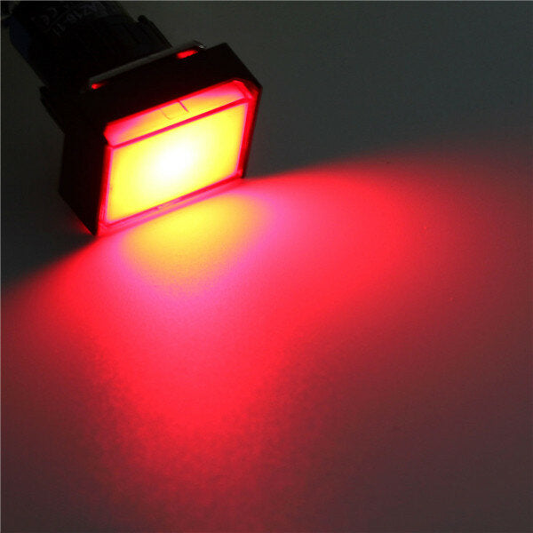 dc 24v drukknop zelfreset momentary switch led light