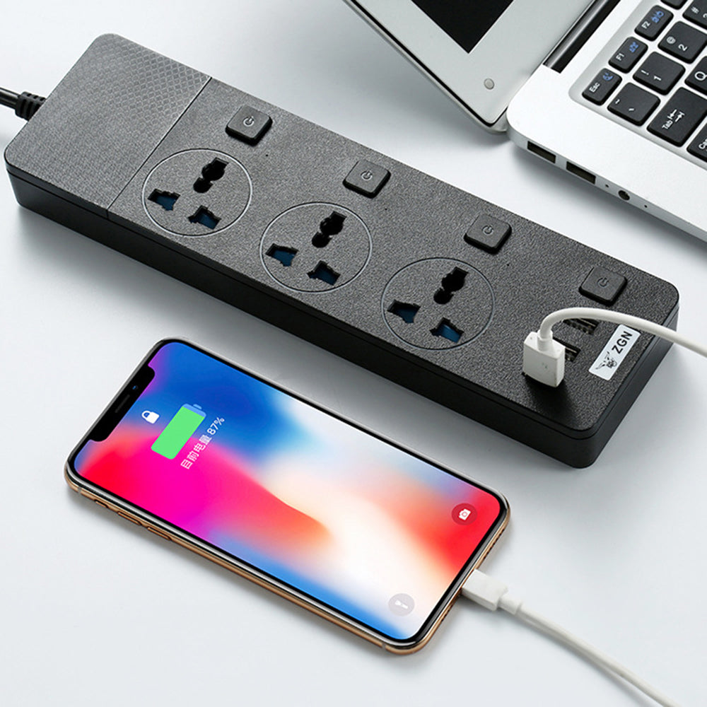 multi power strip overspanningsbeveiliging 3 ac universele stopcontact ...