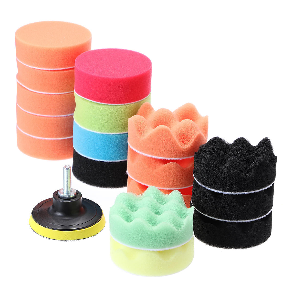 3 inch polijstspons waxen buffing pad kit compound car polisher wash