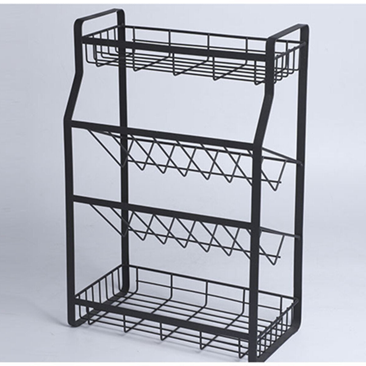 4 tier keuken kruidenrek staande houder jar organizer opslag kruidenplank