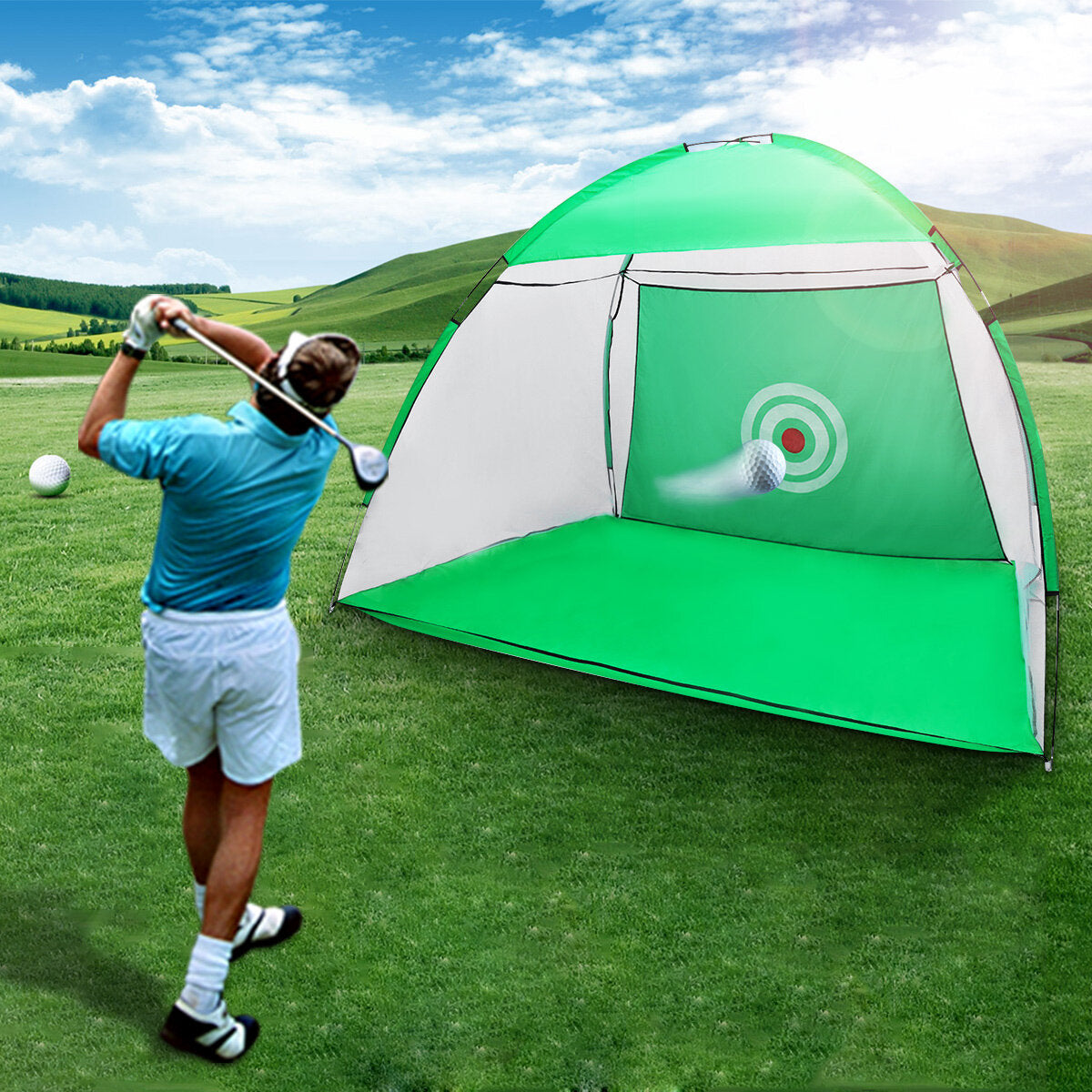 indoor outdoor golf praktijk net golf raken kooi tuin grasland oefentent golf trainingsapparatuur