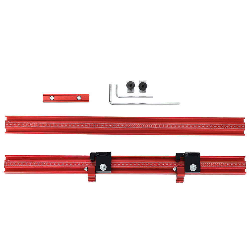 fonson aluminium houtbewerking uitbreiding geleiderail t-track connector voor track saw rail parallel guide system