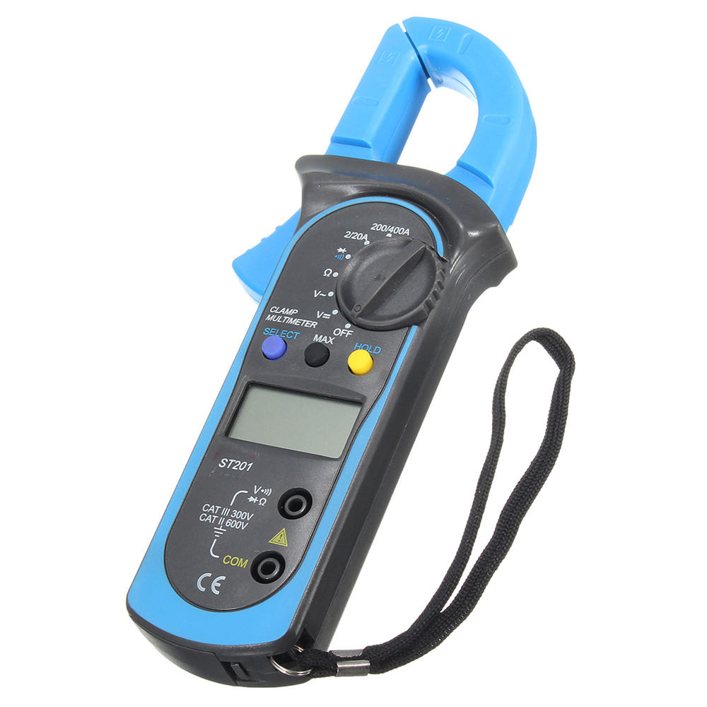 st-201 digitale stroomtang multimeter ohm ampèremeter ac / dc-spanning ac-stroomweerstandstester