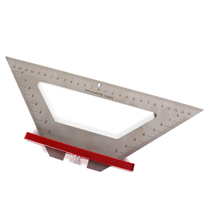 140mm rvs inch houtbewerking driehoek heerser multifunctionele schrijfhoek heerser voor diy