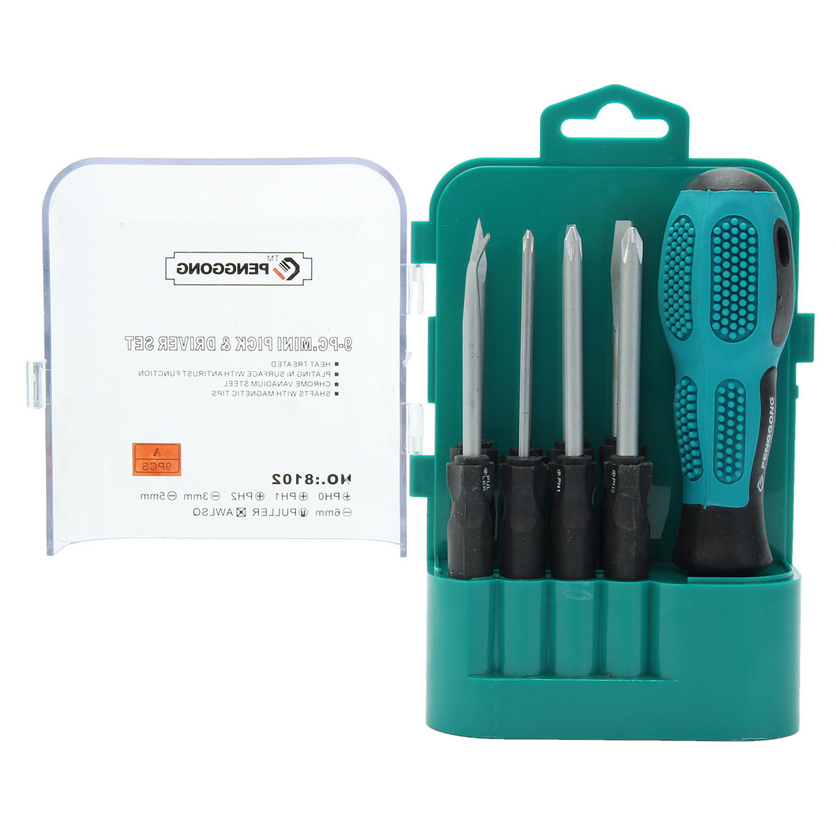 9-delige magnetische schroevendraaierset elektronische reparatieset voor handgereedschap