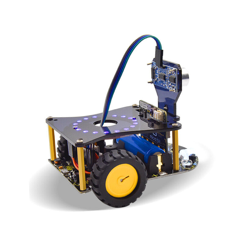 micro:bit smart car kit voor python grafische programmering steam educatieve robot met/zonder moederbord