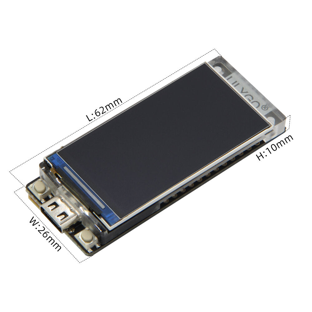 lilygo t-display-s3 esp32-s3 1.9 inch st7789 lcd-scherm development board wifi bluetooth5.0 draadloze module 170*320 resolutie