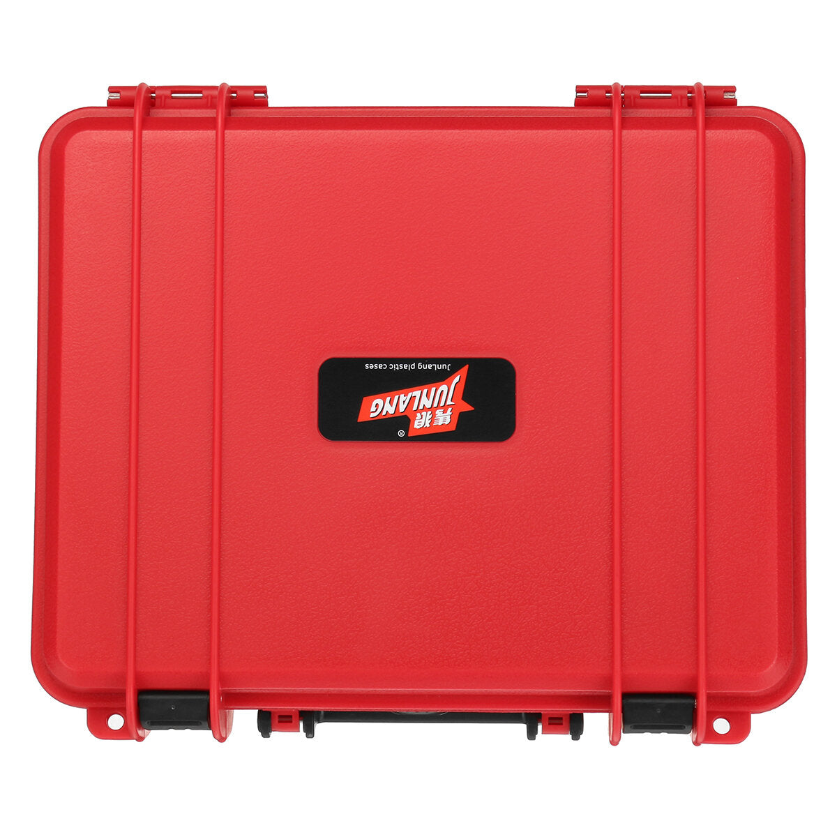 1 stuks rood/zwart/blauw/geel plastic gereedschapskist waterdichte gereedschapskist anti-shock bescherming kluis;