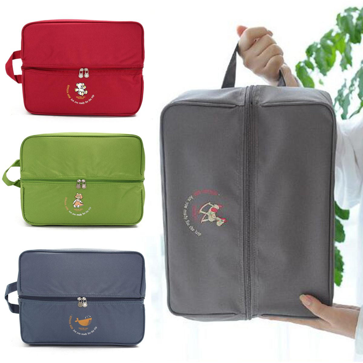 draagbaar nylon reistasje tasje tas tasje bagage cosmetische organizer