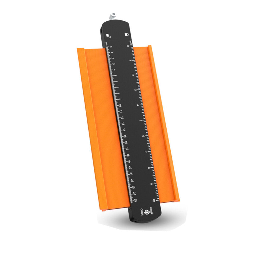 6/10 inch verbreden contour gauge duplicator profiel tool met slot legering rand vormgeven hout maatregel liniaal laminaat tegels gauge