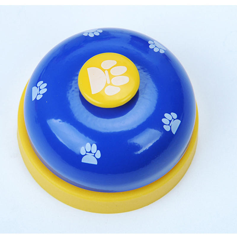 huisdier druk jingle hond kat trainer huisdier intelligentie speelgoed voetafdrukken druk klokken hond pootafdrukken ringer