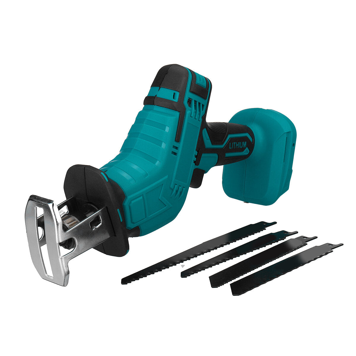 18v accu reciprozaag body met 4 zaagbladen houtbewerking snoeizaag voor makita 18v batterij