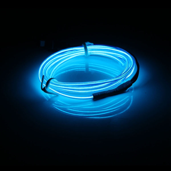 1m el led flexibel soft buisdraad neon glow car strip strip light kerst decor dc 12v