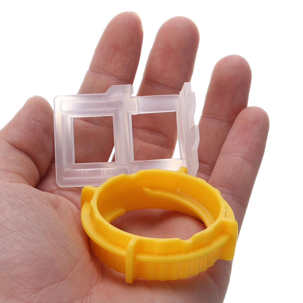 100 stuks tegel flat leveling systeem muur vloer spacers caps base tools kit: