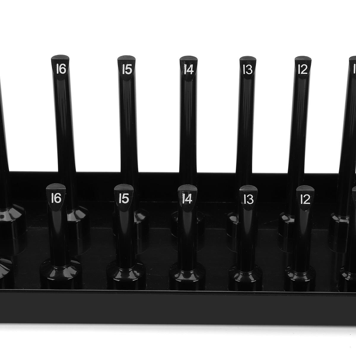 30 slot 3/8 inch metric socket rack opslag rail lade houder plank organizer machines onderdelen