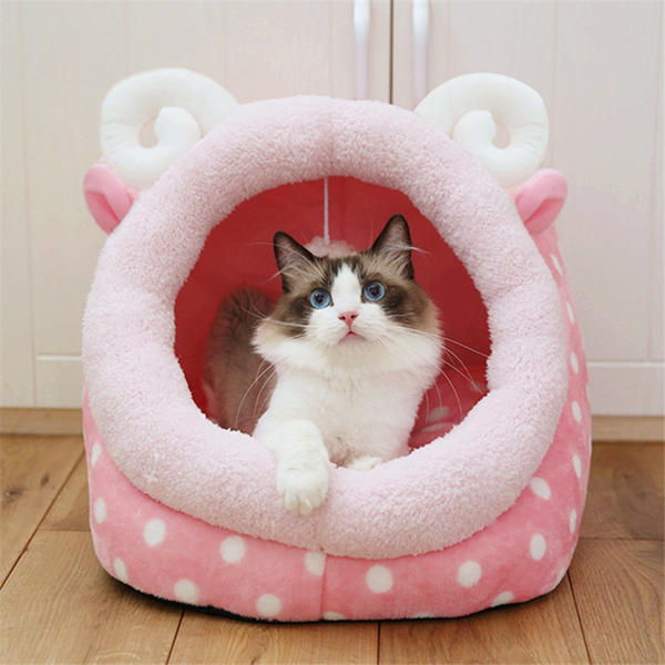 leuk dierlijk ontwerp comfortabel binnenhuisbed hond kattennesten pad soft fleecebed
