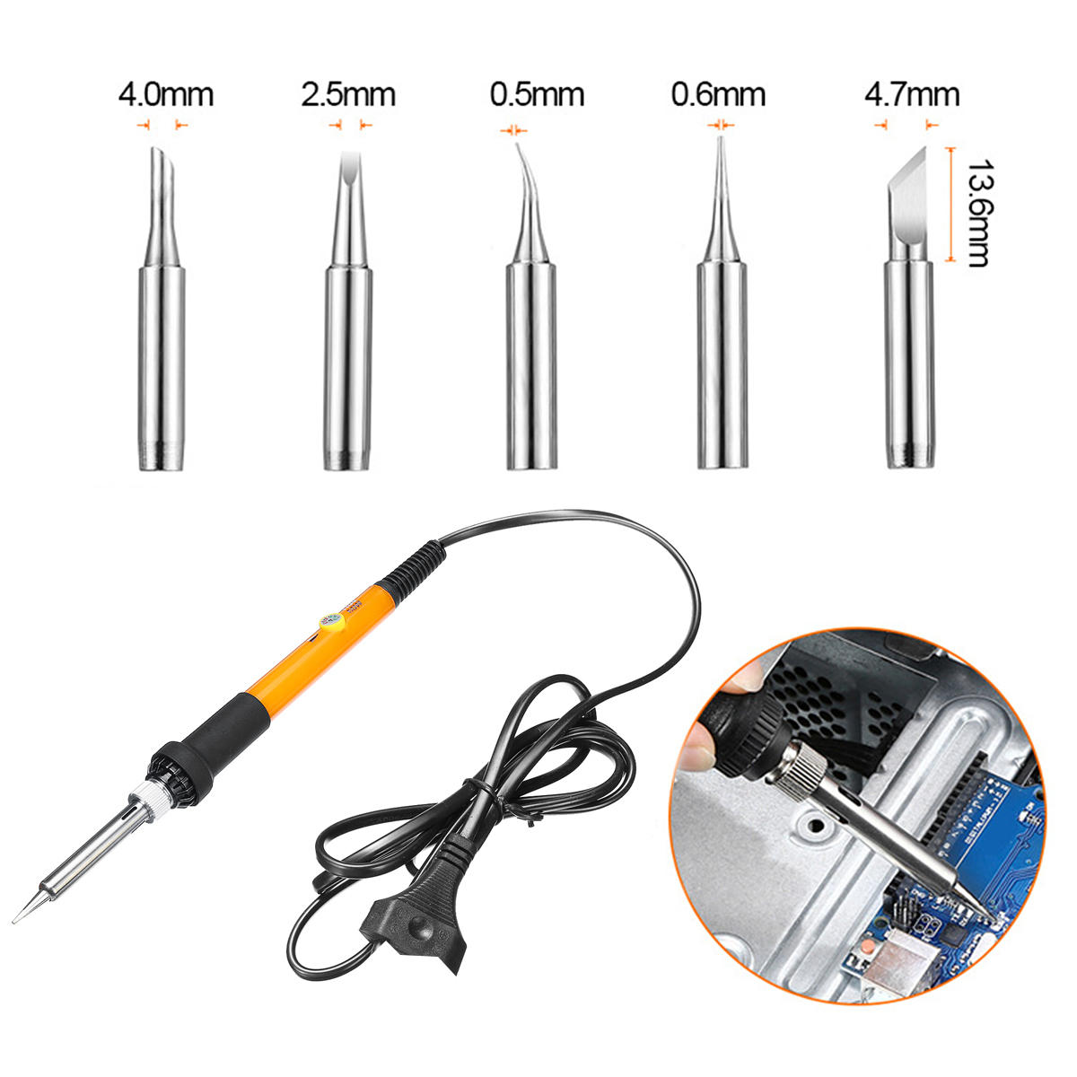 220v 60w soldeerboutset elektronisch lasapparaat instelbare temperatuur