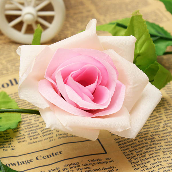 2.4 m kunststof rose bloem groene bladeren garland home garden wedding party decorations