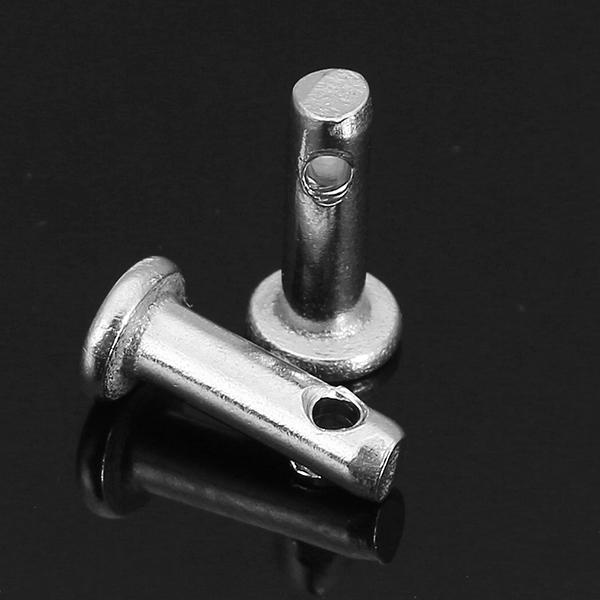 10 stuks gb882 m3x10/m4x10 lokaliseerpen 304 rvs cilindrische pin platte kop met gat
