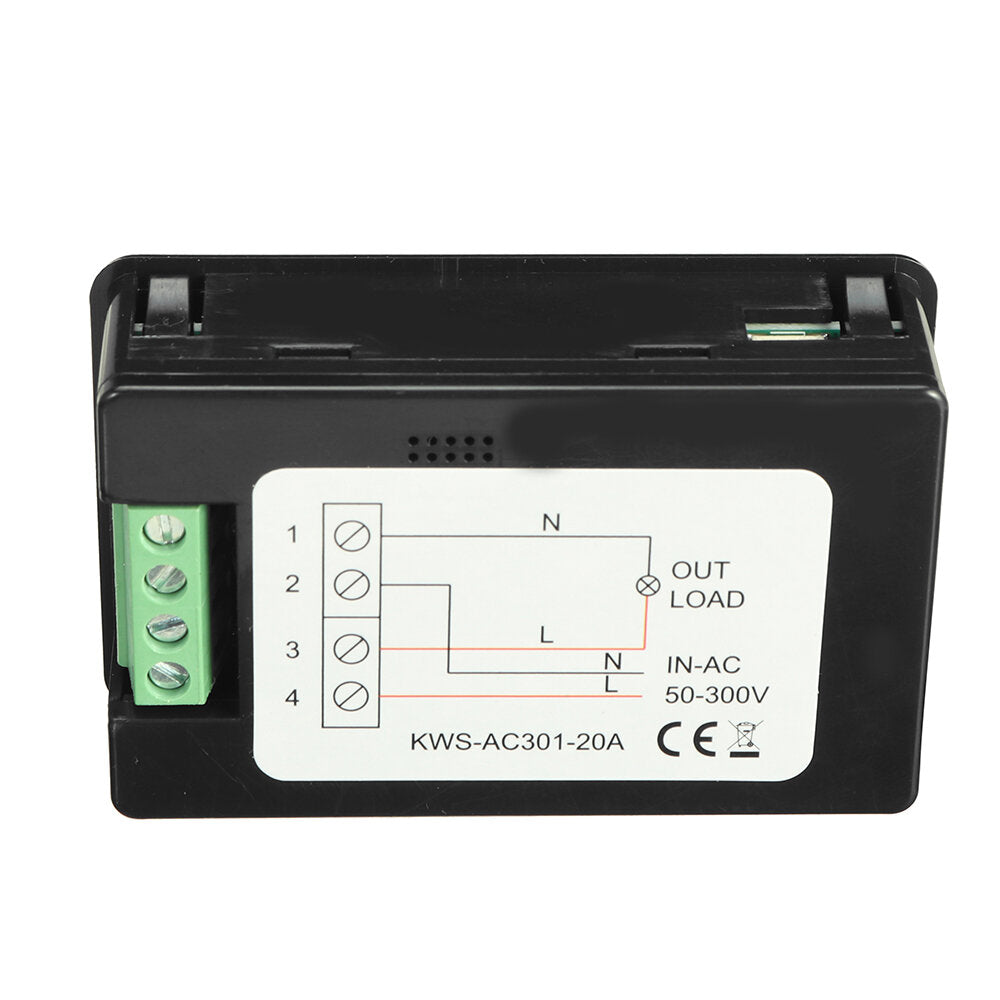 kws-ac301 8 in1 voltmeter amperemeter ac 50-300v power energy meter led digitale ac wattmeter elektriciteitsmeter 0-100a