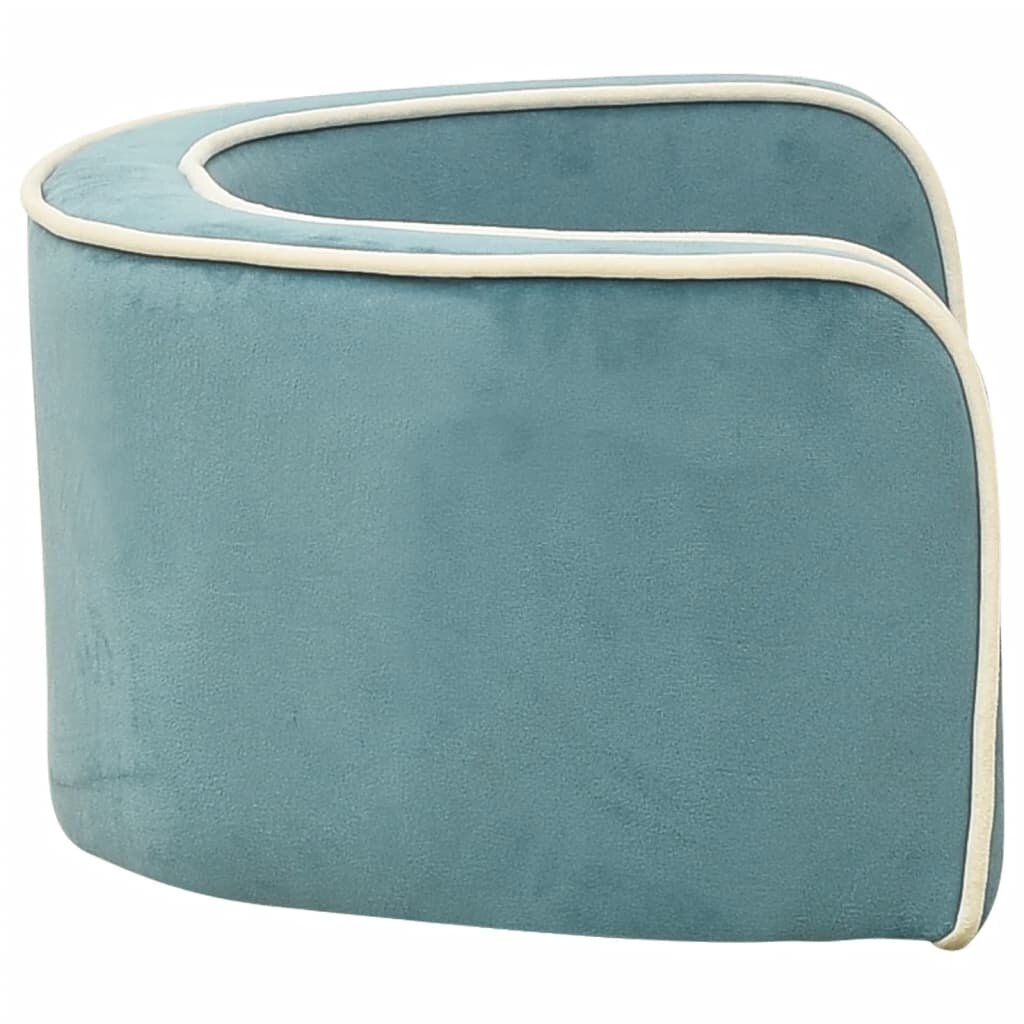 hondensofa opvouwbaar 73x67x26 cm pluche turquoise