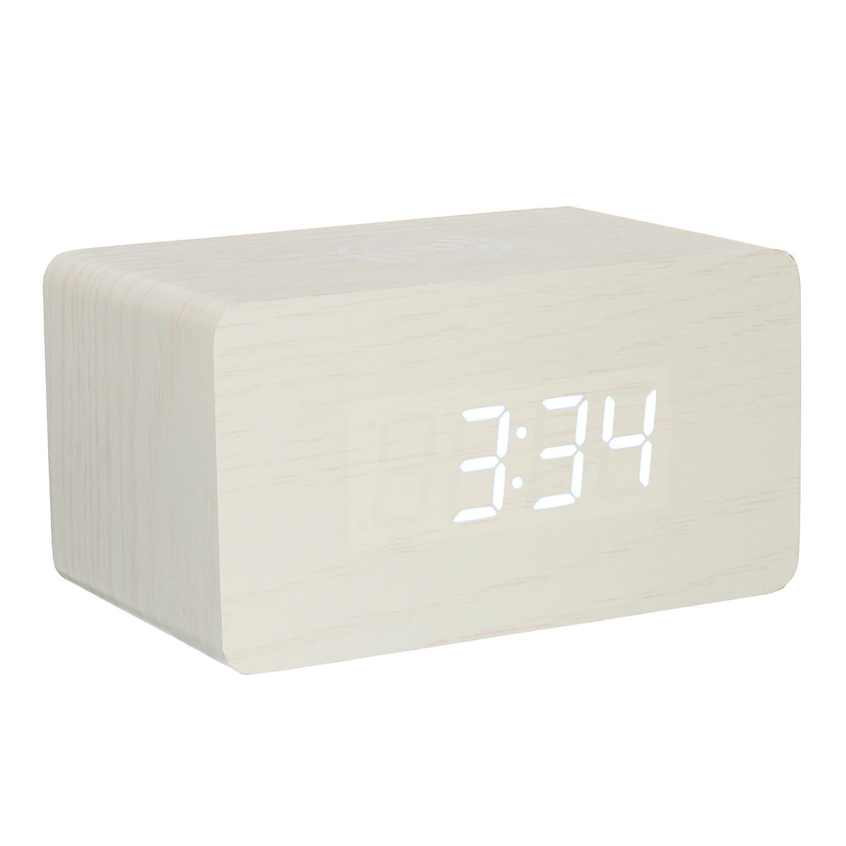 digitale thermometer led-bureauwekker met draadloze oplader voor telefoon