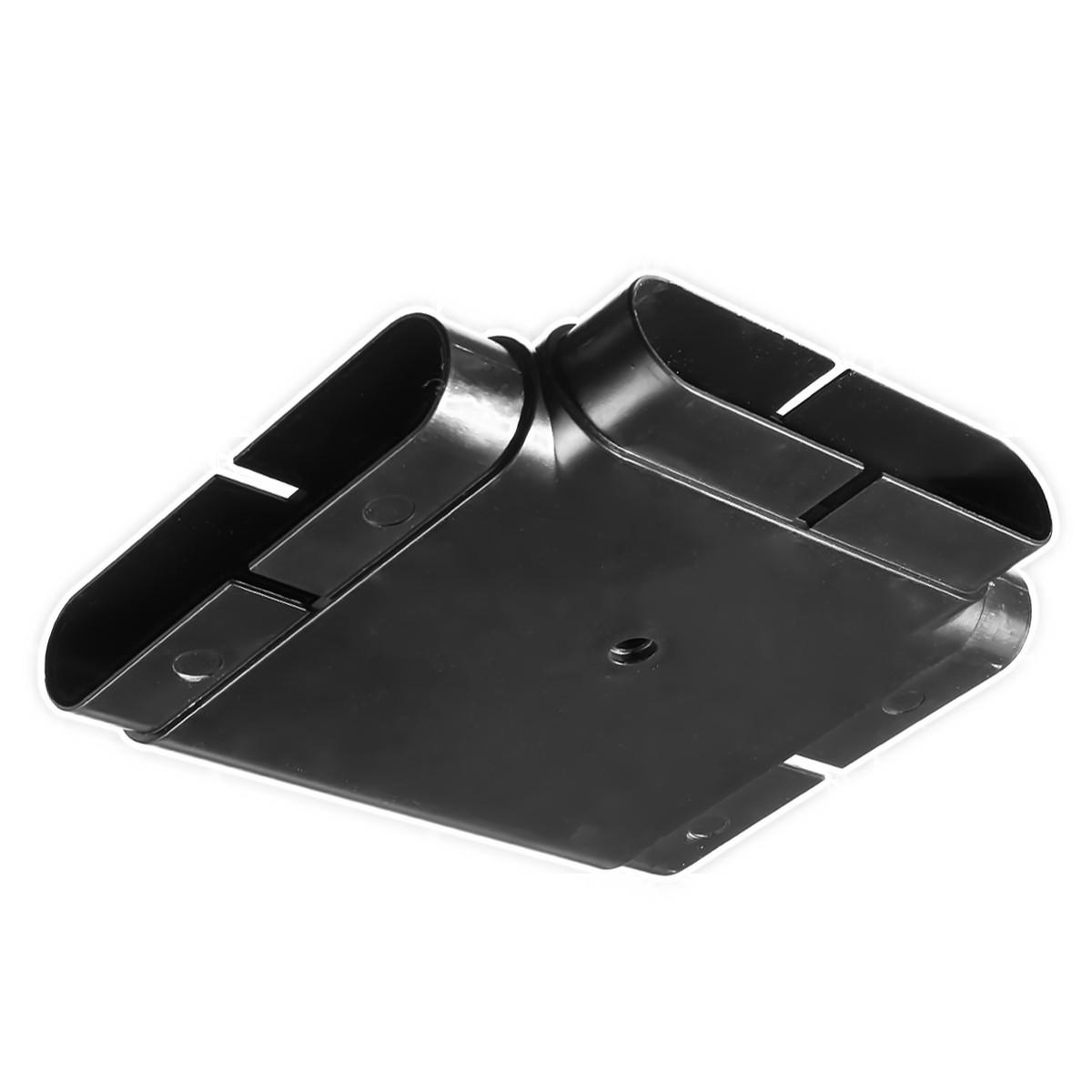 pvc ventilatiesysteem milieubescherming platte pvc buis t-stuk connector 132x30mm