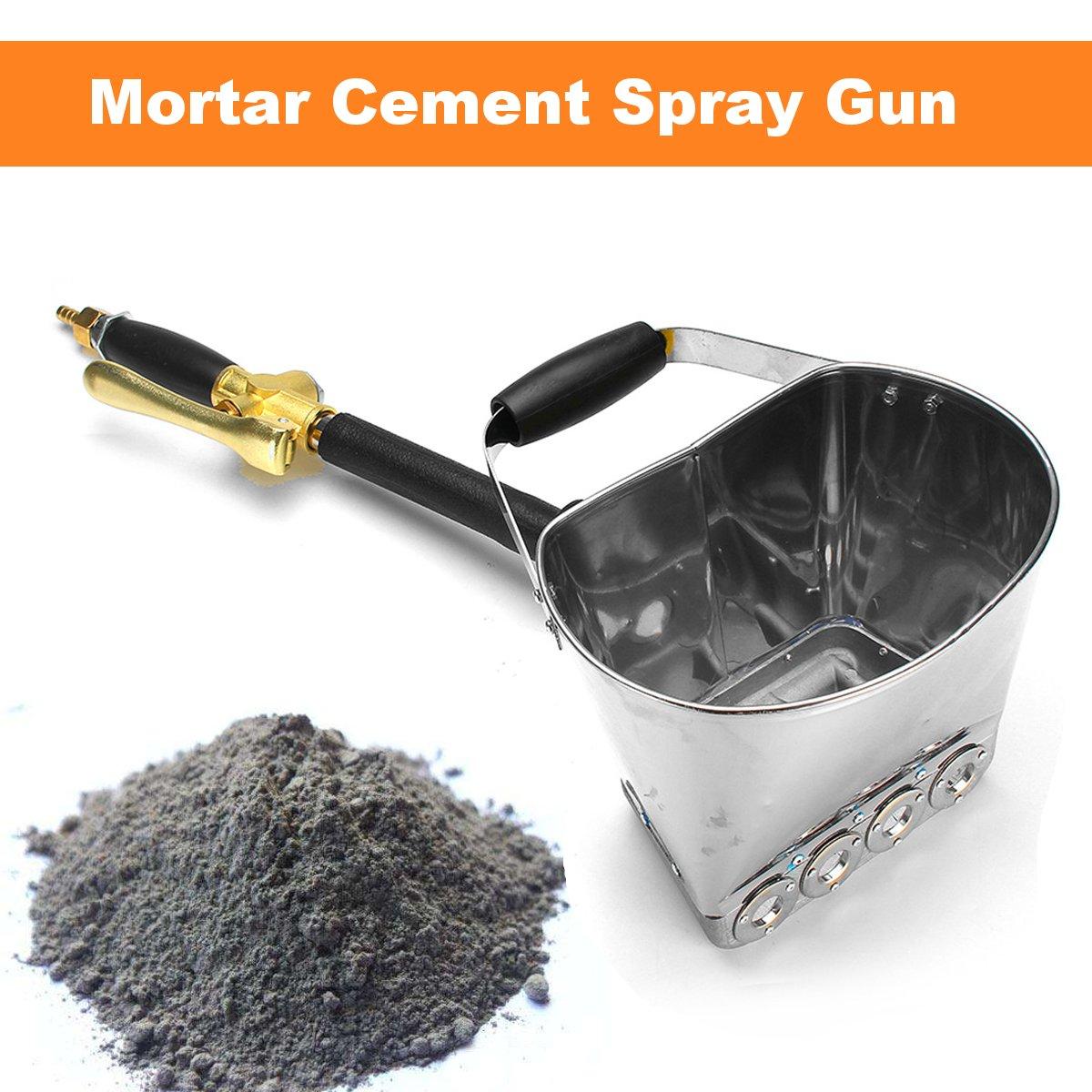 mortel cement spuitpistolen met emmer muur spuit gips spuit cement spray