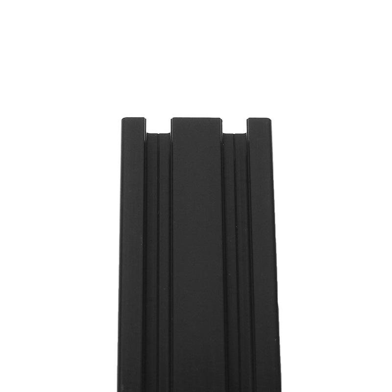 450 mm lengte zwart geanodiseerd 2040 t-sleuf aluminium profielen extrusieframe voor cnc