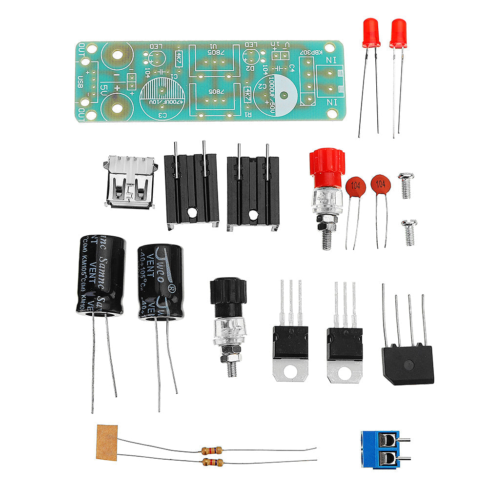 Diffuser Module Sleeve 3 stks dhz dubbele lm7805 diffuser regulator module kit 5v 3a zonne-en ...
