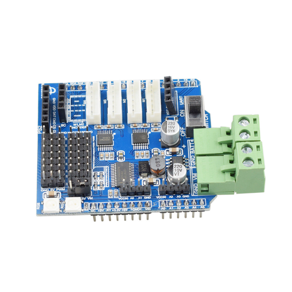 moebius 4-kanaals motor driver board compatibel met smart mecanum wheel robot car chassis voor arduino