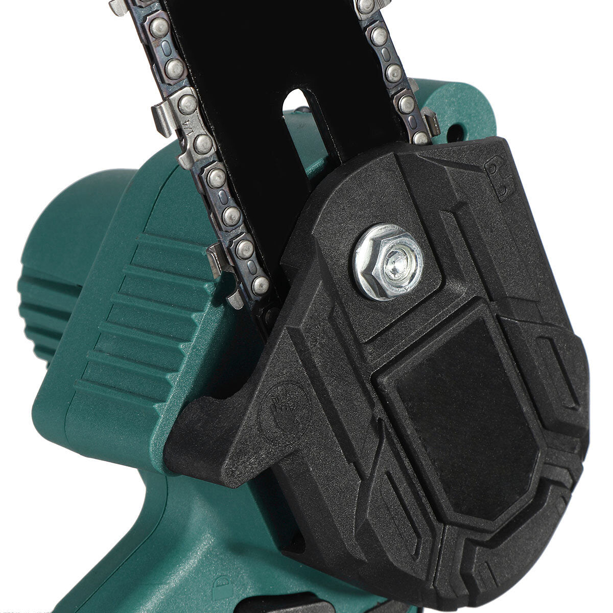 6 inch 6000 mah draadloze elektrische snoeizaag oplaadbare houtbewerkingstool met één hand mini groene kettingzaag voor houtzagen splitsing
