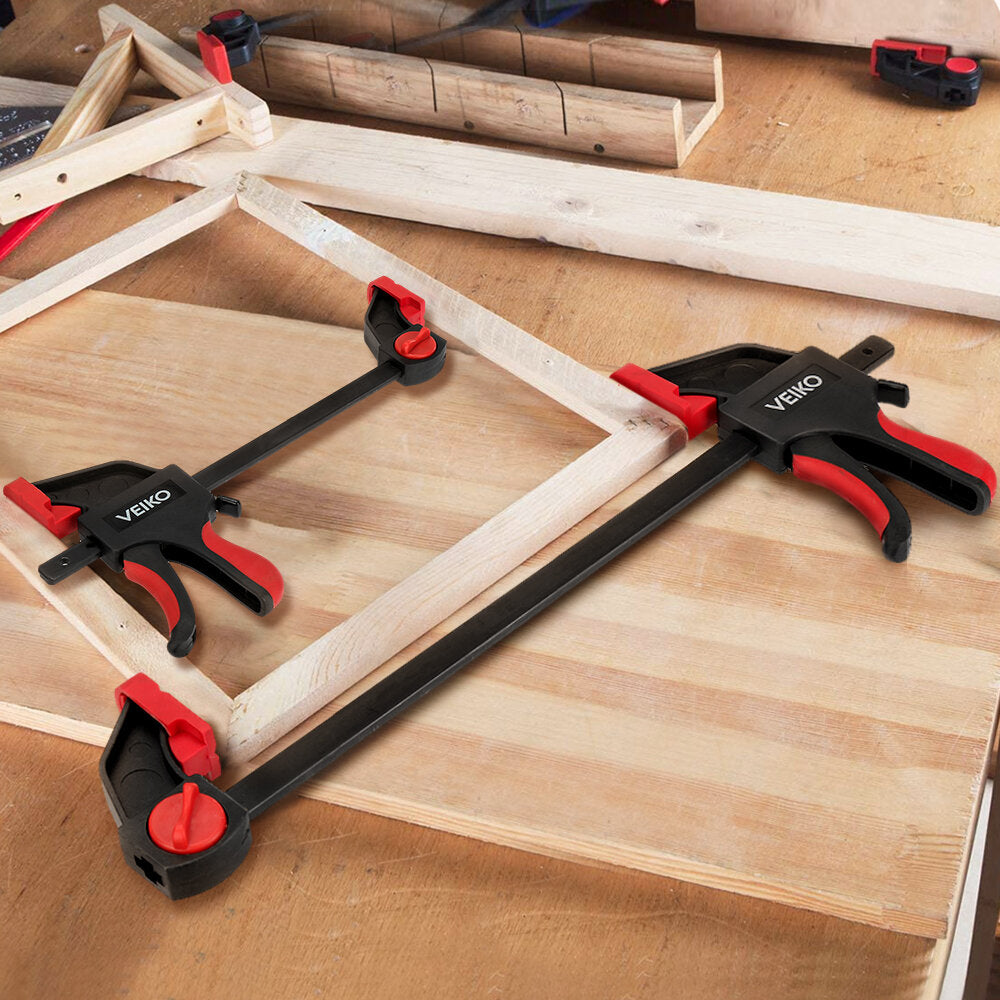 4 stuks 6/12inch quick-grip bar klem eenhandige klem spreader light-duty quick-change f klem met 100kg laadlimiet houtbewerking klem