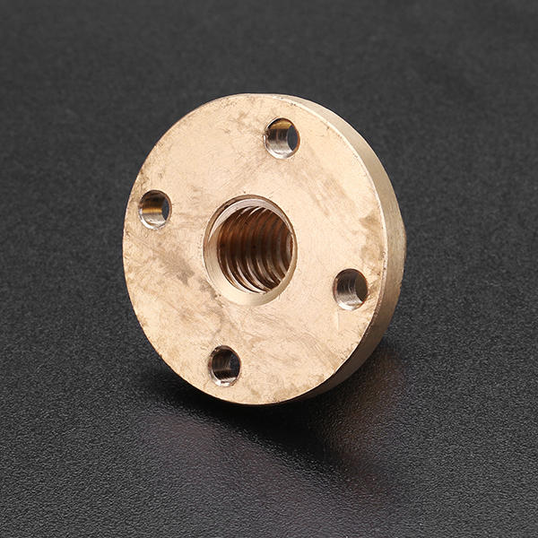 t10 loodschroefmoer 10 mm messingmoer voor cnc