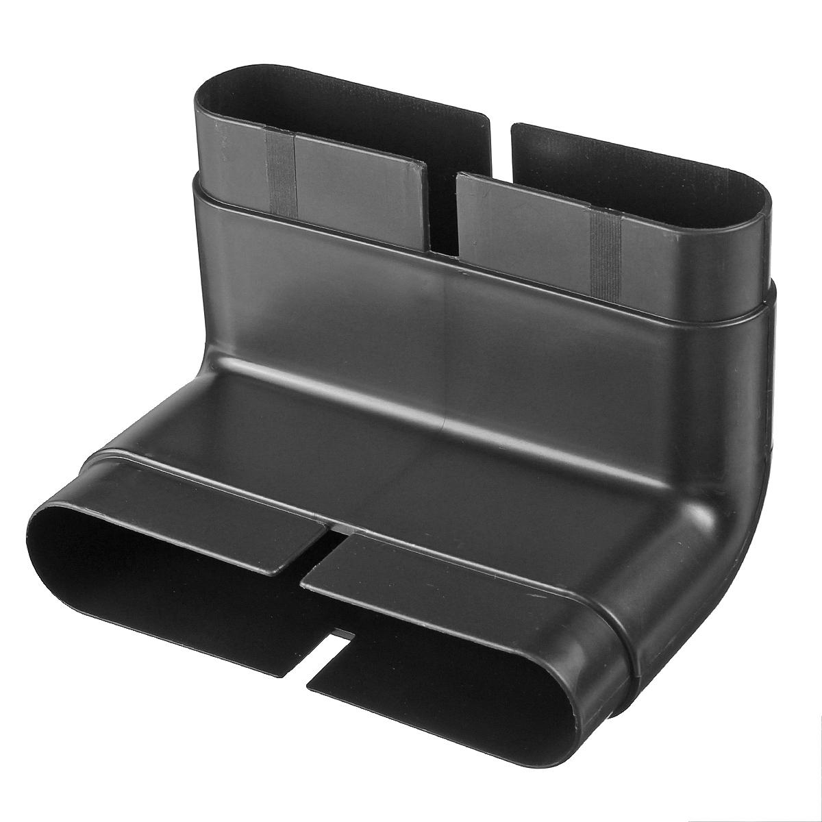 pvc-ventilatiesysteem milieubescherming 90° gebogen pvc-buisconnector 132x30 mm