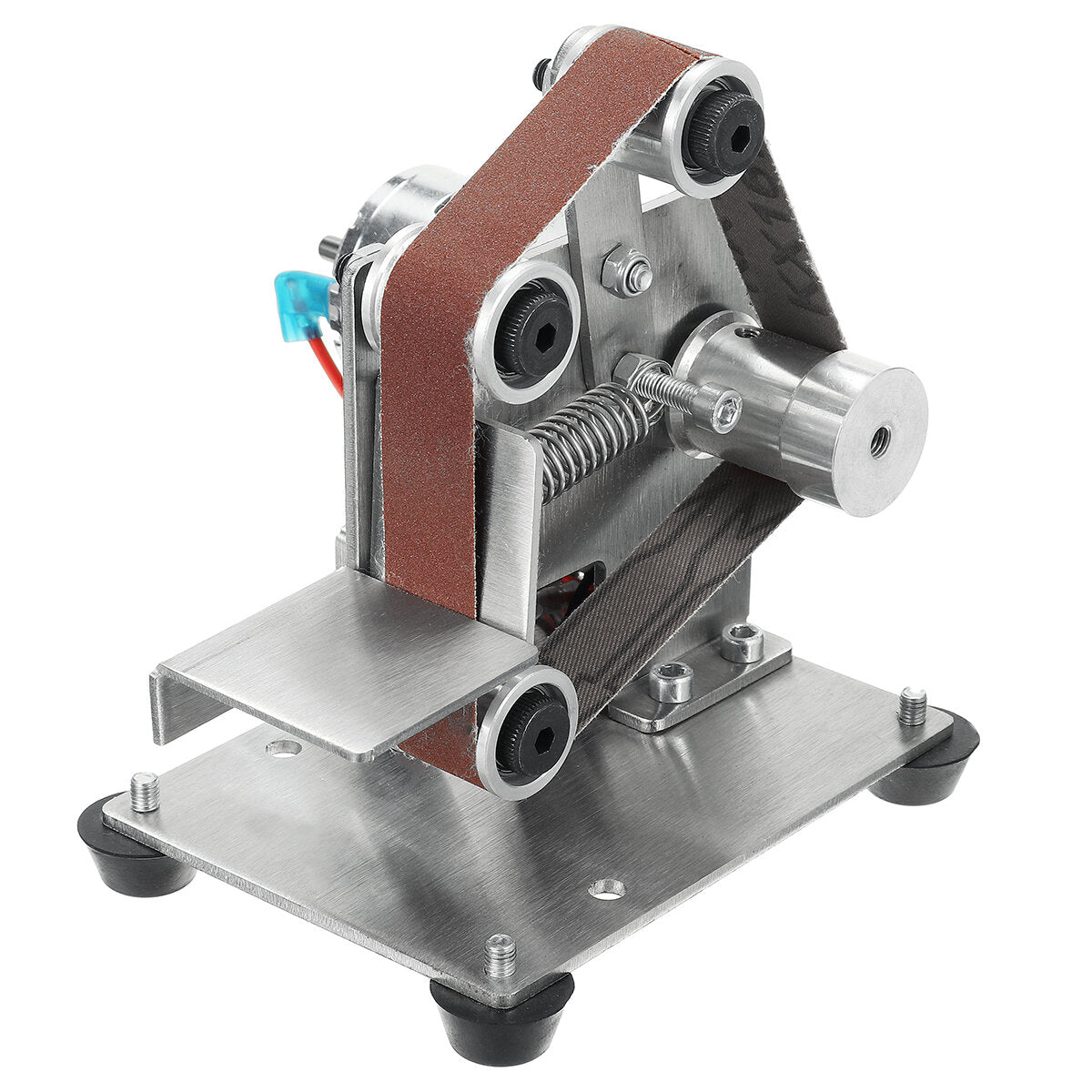 mini elektrische bandschuurmachine grinder dhz metaal hout polijsten slijpmachine schuurband puntenslijper 330mm
