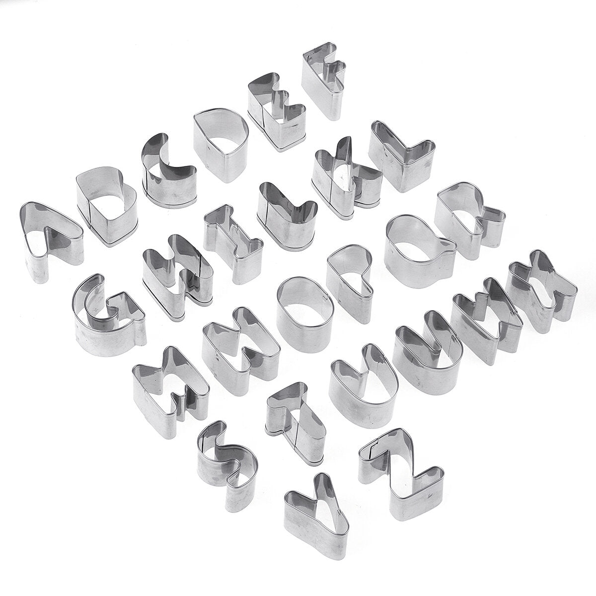 26 stuks dhz alfabet letters cookie biscuit cutters set cakevorm decoreren