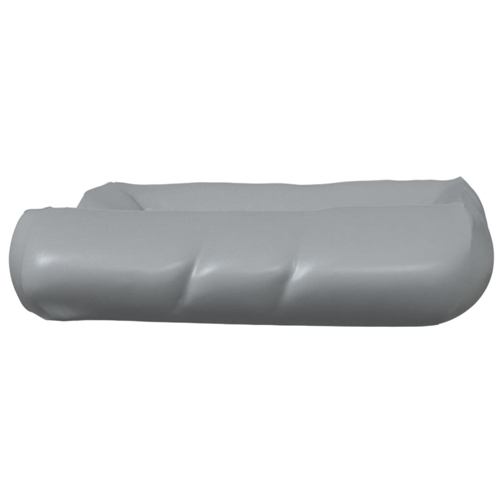 hondenmand 80x68x23 cm kunstleer lichtgrijs