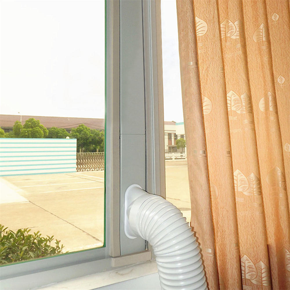 3 stuks 1.9 m verstelbare venster slide kit plaat airconditioner windscherm voor draagbare airconditioner