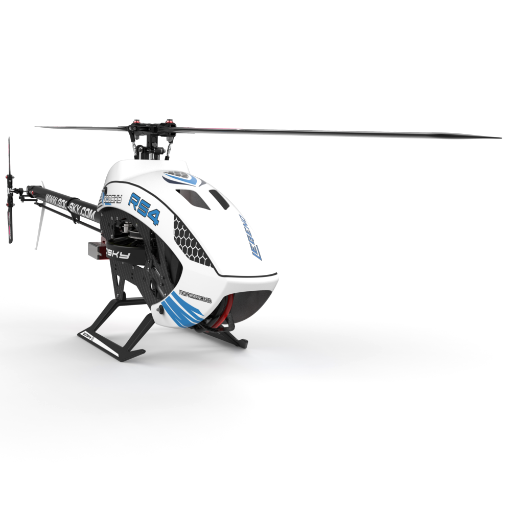 goosky rs4 legend 6ch 3d flybarless direct drive borstelloze motor 400 klasse rc helikopterkit / pnp-versie