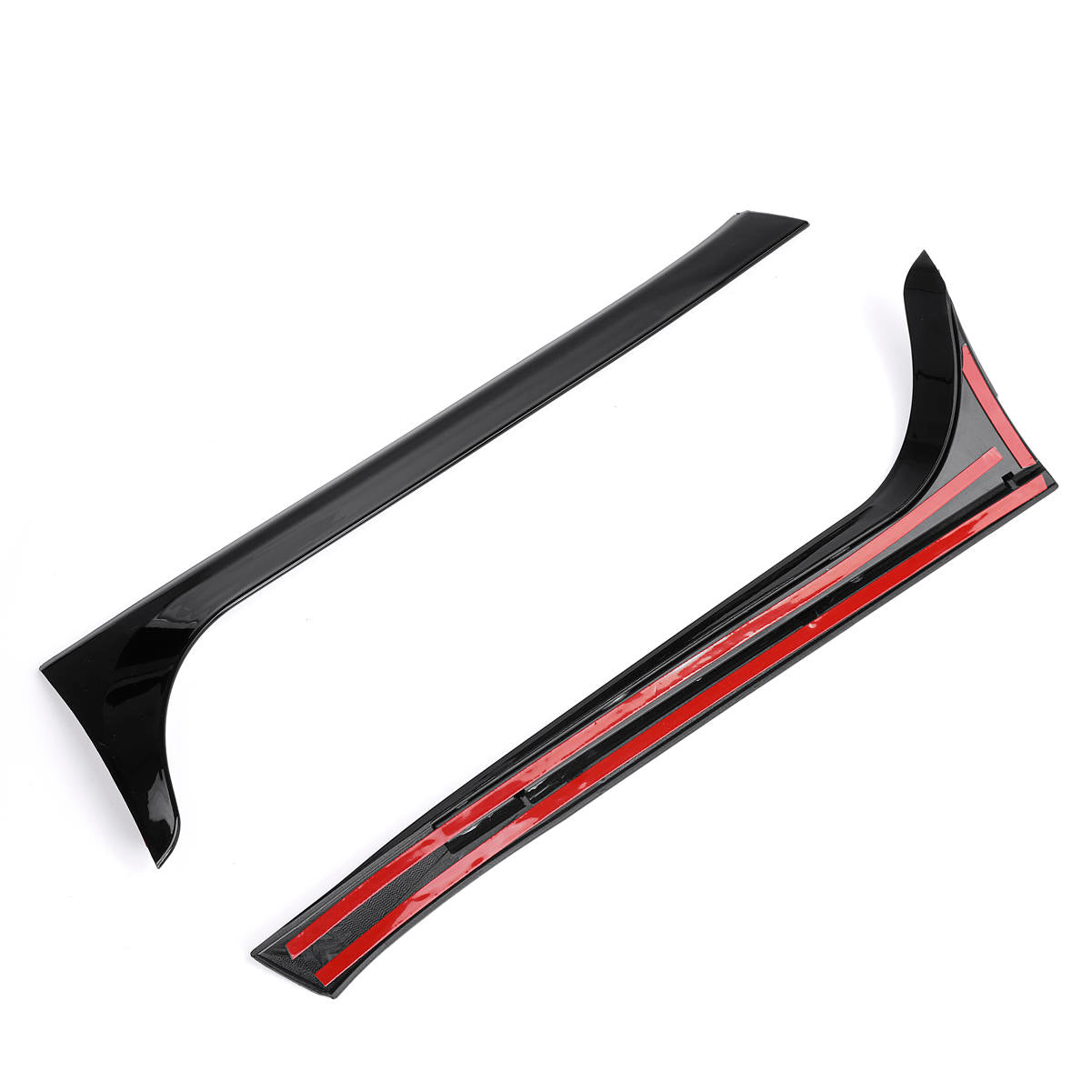 2 stuks auto zwart gloss black achterruit side spoiler wing canards splitter voor vw golf 6 mk6 2008-2013