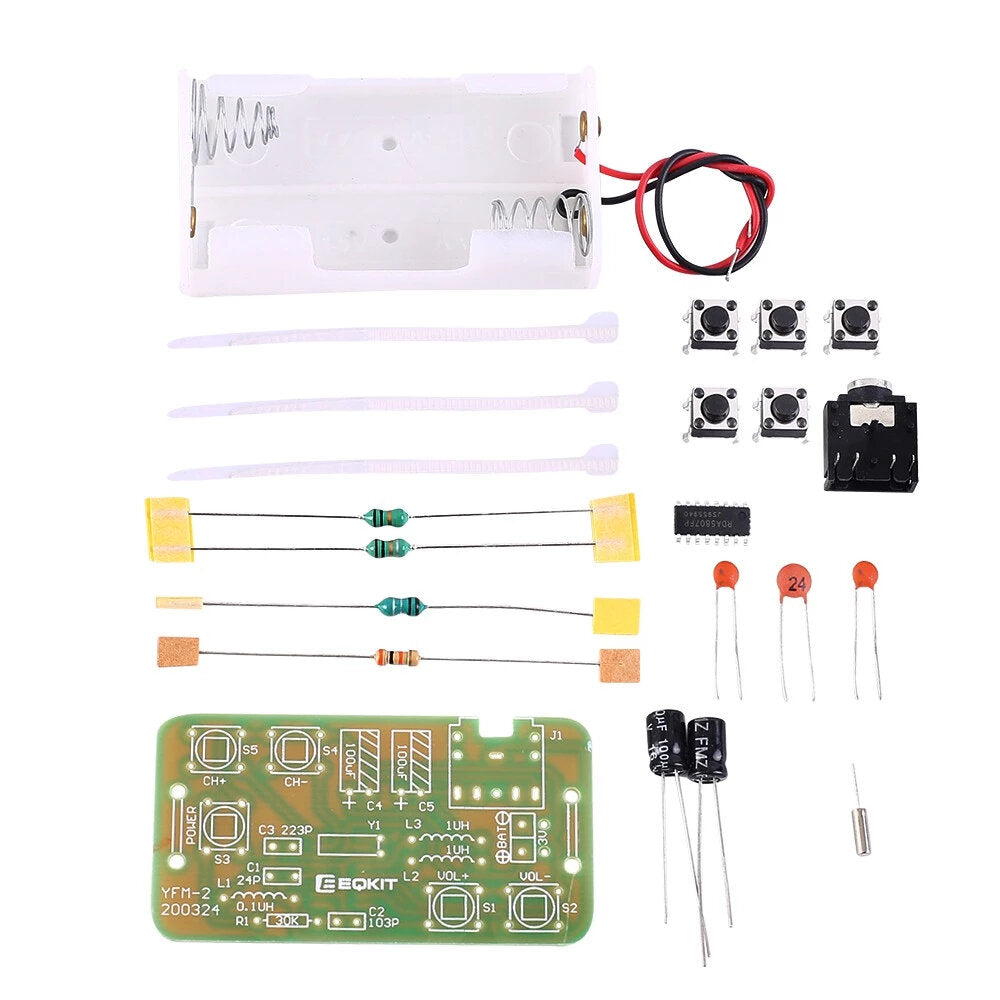88-108mhz dhz kit fm radio transmitter and receiver module frequency modulation stereo receiving pcb circuit board